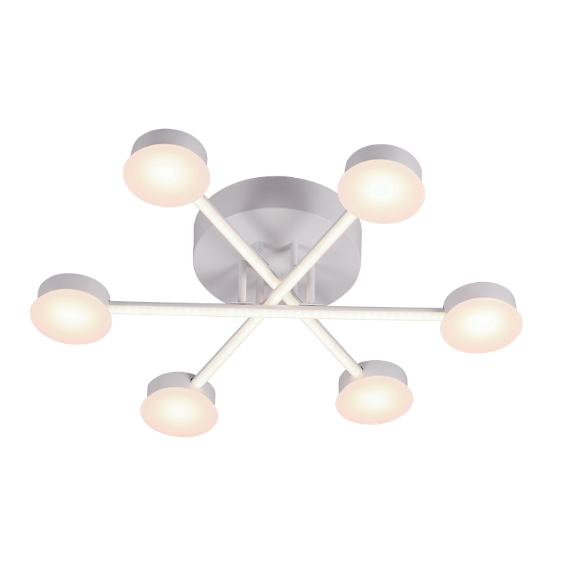 Μοντέρνο LED Φωτιστικό Οροφής, 66W, Θερμό φως, AZZAR Λευκό