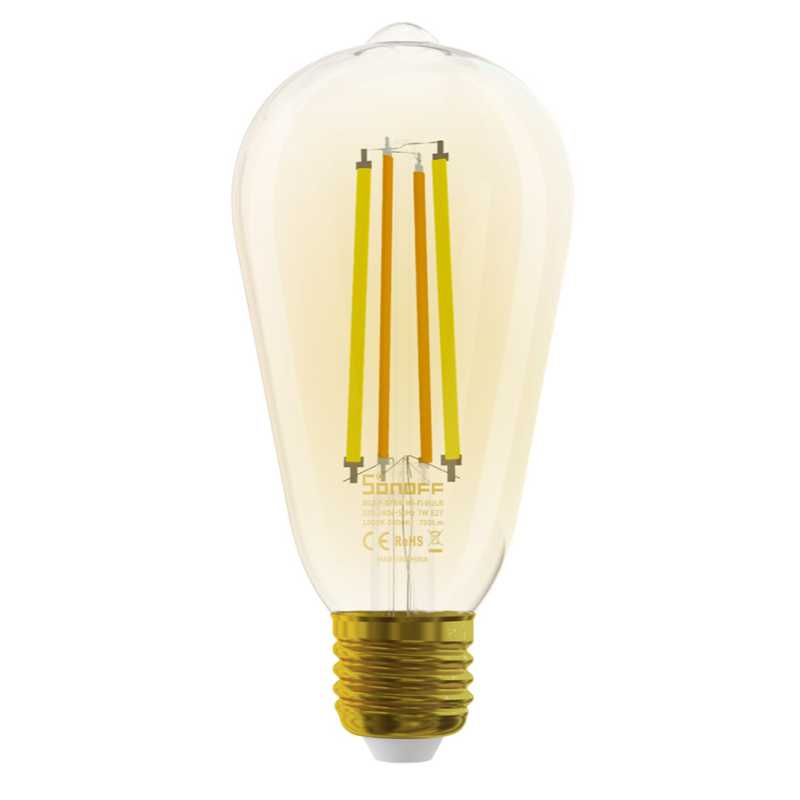 Smart λάμπα LED Filament SONOFF, Wi-Fi, 7W, E27, Θερμό, Φυσικό, Ψυχρό
